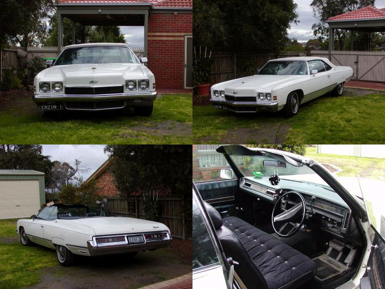 Backwards Impala 1972 Right hand drive Chevy Impala Convertible