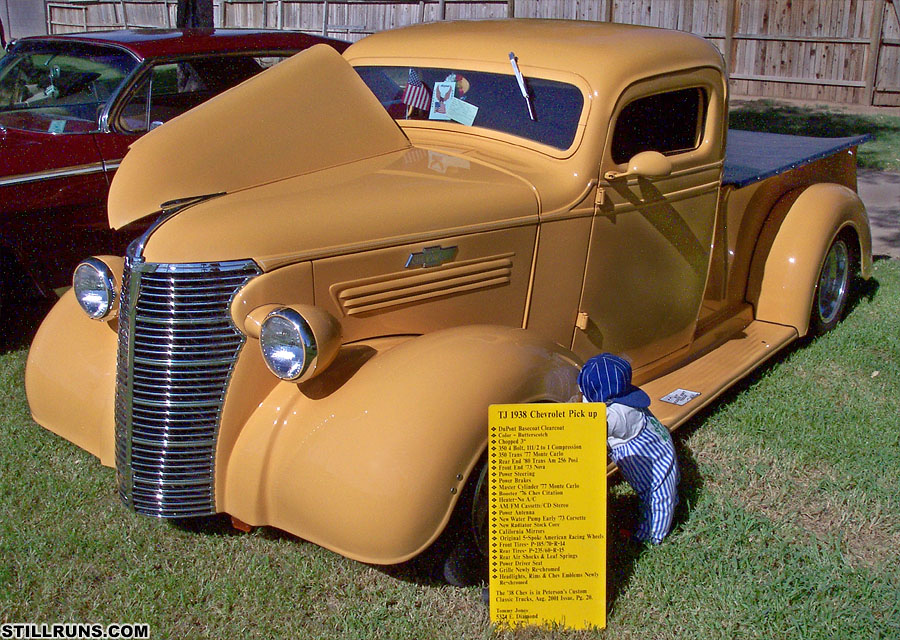 Chevrolet Pickup picture: 1938 chevrolet pickup jpg (stillruns.com)