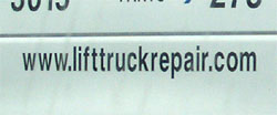 Lift Truck Repair Services.
