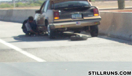 Broke down lincoln